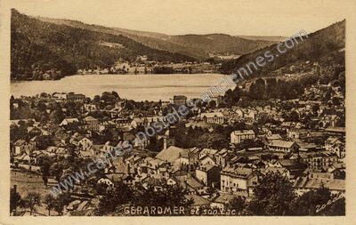 Carte postale ancienne Gérardmer et son Lac — Gérardmer (Vosges)