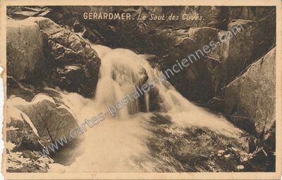 Carte postale ancienne Le Saut des Cuves — Gérardmer (Vosges)