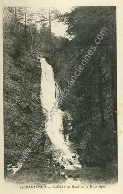 Carte postale ancienne Saut de la Bourrique — Gérardmer (Vosges)
