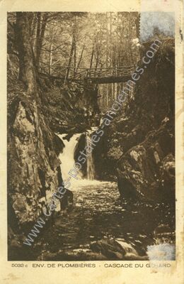 Carte postale ancienne Cascade du Gehard — Girmont-Val-d'Ajol (Vosges)