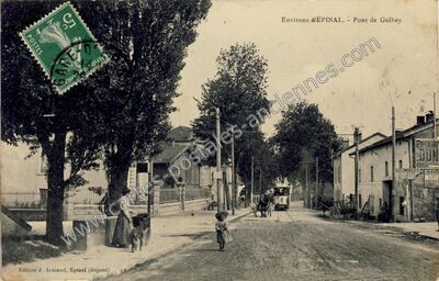 Carte postale ancienne Pont de Golbey — Golbey (Vosges)