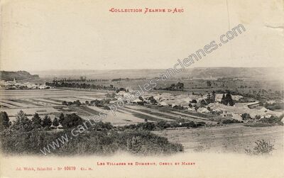 Carte postale ancienne Les Villages de Domremy, Greux et Maxey — Greux (Vosges)
