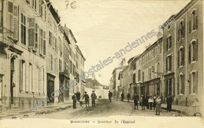 Carte postale ancienne Quartier de l'Hôpital — Mirecourt (Vosges)