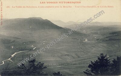 Carte postale ancienne Vallee du Rabodeau — Moussey (Vosges)