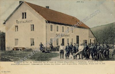 Carte postale ancienne Col du Bonhomme — Plainfaing (Vosges)