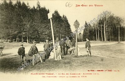 Carte postale ancienne Les Cols des Vosges — Plainfaing (Vosges)
