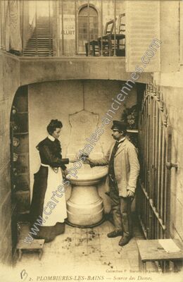 Carte postale ancienne Source des Dames — Plombières-les-Bains (Vosges)