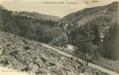Carte postale ancienne Les Moraines — Plombières-les-Bains (Vosges)