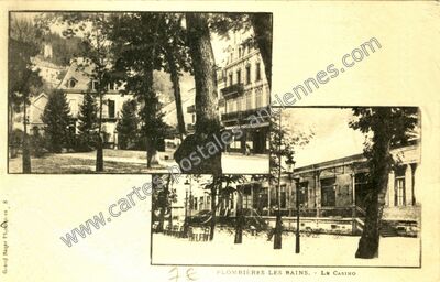 Carte postale ancienne Le Casino — Plombières-les-Bains (Vosges)