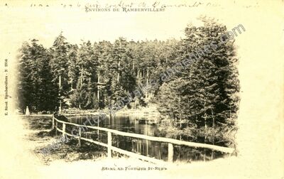 Carte postale ancienne Etang de Fontaine-Saint-Rémy — Rambervillers (Vosges)