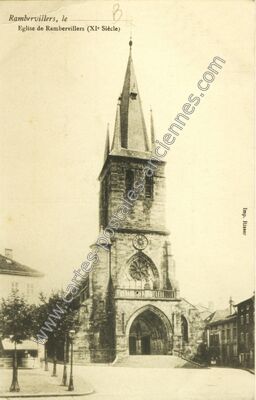 Carte postale ancienne Eglise de Rambervillers (XIe Siècle) — Rambervillers (Vosges)