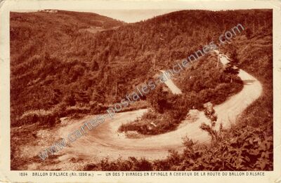 Carte postale ancienne Ballon d'Alsace — Saint-Maurice-sur-Moselle (Vosges)