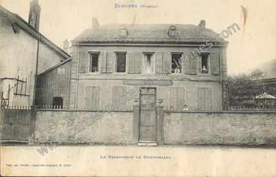 Carte postale ancienne Le Pensionnat de Demoiselles — Senones (Vosges)