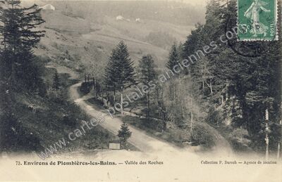 Carte postale ancienne Vallee des Roches — Le Val-d'Ajol (Vosges)