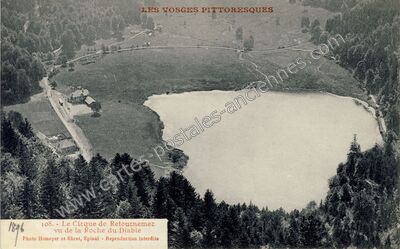 Carte postale ancienne Lac de Retournemer — Xonrupt-Longemer (Vosges)
