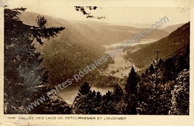Carte postale ancienne Lac de Retournemer — Xonrupt-Longemer (Vosges)
