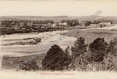Carte postale ancienne La Moselle — Châtel-sur-Moselle (Vosges)