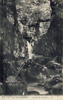 Carte postale ancienne Cascade de Gehard — Girmont-Val-d'Ajol (Vosges)