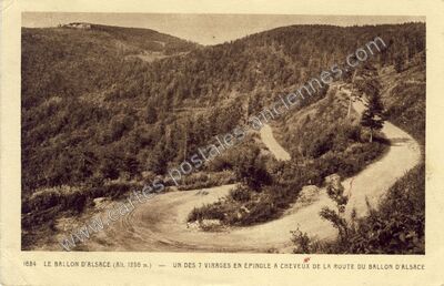 Carte postale ancienne Ballon d'Alsace — Saint-Maurice-sur-Moselle (Vosges)