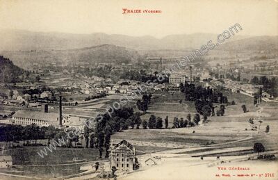 Carte postale ancienne Vue Générale — Fraize (Vosges)