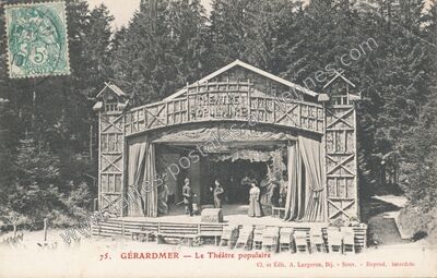 Carte postale ancienne Le Théâtre populaire — Gérardmer (Vosges)