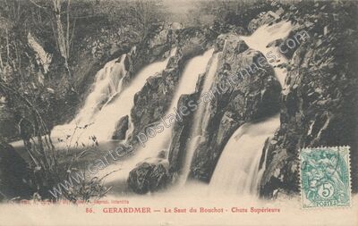 Carte postale ancienne Le Saut du Bouchot - Chute Supérieure — Gérardmer (Vosges)
