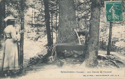 Carte postale ancienne Aux Perles de Vologne — Gérardmer (Vosges)