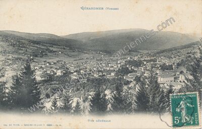 Carte postale ancienne Vue Générale — Gérardmer (Vosges)