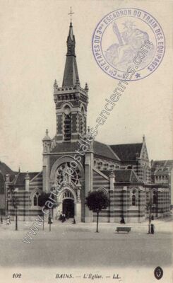 Carte postale ancienne Bains — Bains-les-Bains (Vosges)