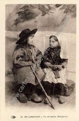 Carte postale ancienne En Limousin — Non Localisée (Haute-Vienne)