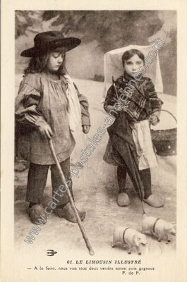 Carte postale ancienne Le Limousin Illustre — Non Localisée (Haute-Vienne)