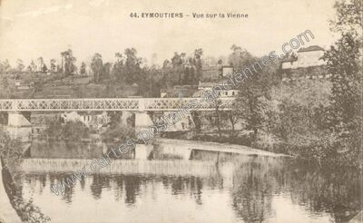 Carte postale ancienne Vue sur la Vienne — Eymoutiers (Haute-Vienne)