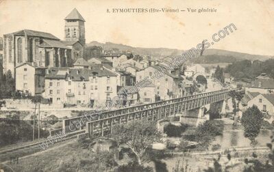 Carte postale ancienne Vue générale — Eymoutiers (Haute-Vienne)