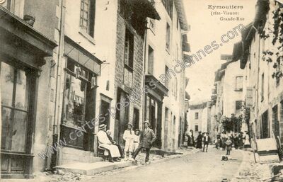 Carte postale ancienne Grande-Rue — Eymoutiers (Haute-Vienne)