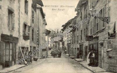 Carte postale ancienne Rue Farge — Eymoutiers (Haute-Vienne)