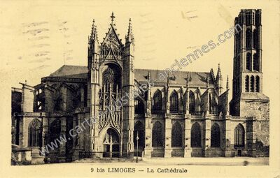 Carte postale ancienne La Cathédrale — Limoges (Haute-Vienne)