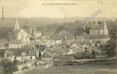 Carte postale ancienne Vue générale — Nexon (Haute-Vienne)