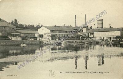 Carte postale ancienne Le Goth - Mégisserie — Saint-Junien (Haute-Vienne)