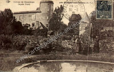 Carte postale ancienne Chateau de Cromieres — Cussac (Haute-Vienne)