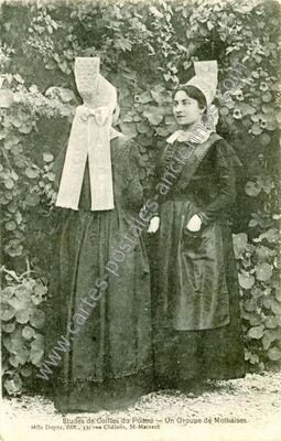 Carte postale ancienne Coiffes du Poitou — Non Localisée (Vienne)