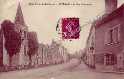 Carte postale ancienne Antoigne — Châtellerault (Vienne)