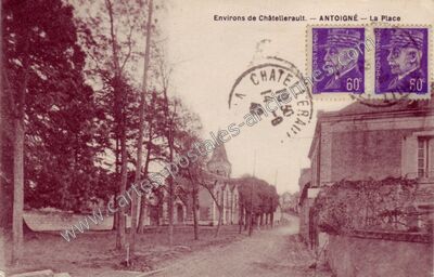 Carte postale ancienne Antoigne — Châtellerault (Vienne)