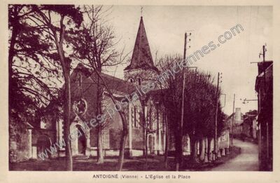 Carte postale ancienne Antoigne — Châtellerault (Vienne)