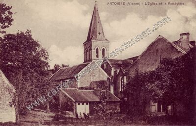 Carte postale ancienne Antoigne — Châtellerault (Vienne)