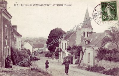 Carte postale ancienne Antoigne — Châtellerault (Vienne)