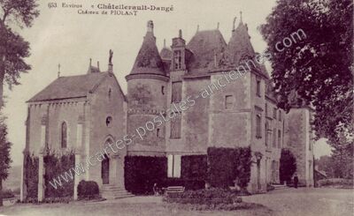 Carte postale ancienne Chateau de Piolant — Dangé-Saint-Romain (Vienne)