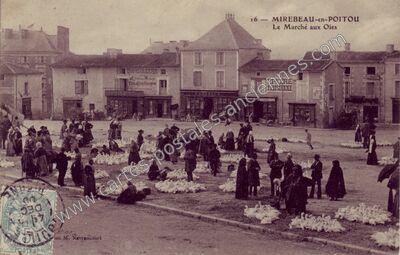 Carte postale ancienne Mirebeau en Poitou — Mirebeau (Vienne)