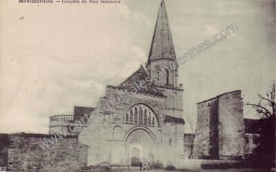Carte postale ancienne Chapelle du Petit Séminaire — Montmorillon (Vienne)