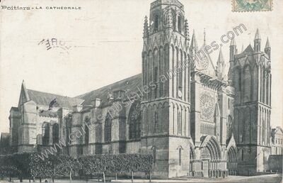 Carte postale ancienne Cathedrale de Poitiers — Poitiers (Vienne)