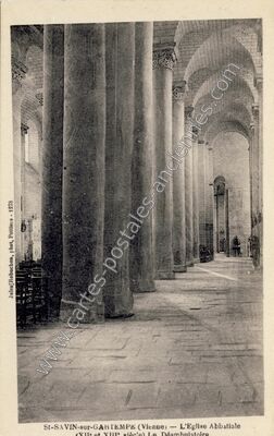 Carte postale ancienne St Savin sur Gartempe — Saint-Savin (Vienne)